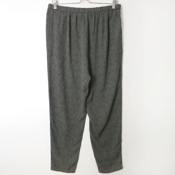 Eileen Fisher Confetti Printed Silk Crepe Slouchy Pant Size M - Picture 3 of 8